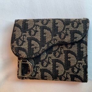 Authentic Vintage saddle flap Dior wallet